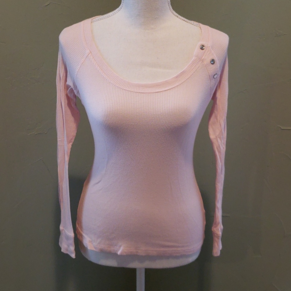 NWOT Bebe sport waffle longsleeve tee M